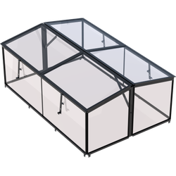 Broeikas Parsley Planter large zwart 4 mm veiligheidsglas