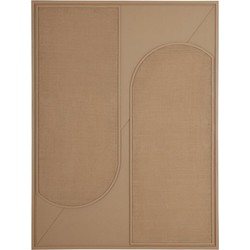 MUST Living Wall Panel Elyn Brown small,102x76x4 cm, brown jute