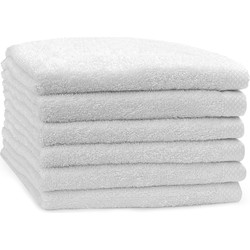 Eleganzzz Handdoek 100% Katoen 50x100cm - white - Set van 6