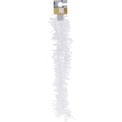 Witte folieslinger fijn 180 cm - Kerstslingers