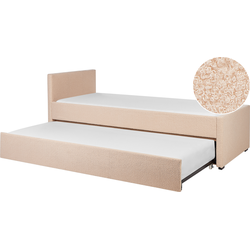 MARMANDE - Slaapbank - Perzik - 80 x 200 cm - Bouclé