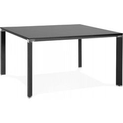 XLINE vergadertafel 160x160x745 cm Zwart