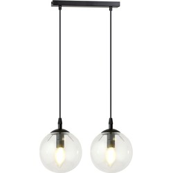 moderne hanglamp Fabbri Zwart 2-lichts