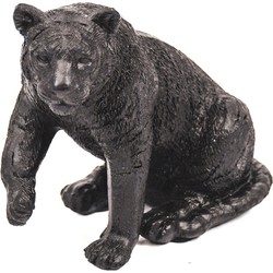 Housevitamin Tiger Figurine - Black - 10,6x6,5x9,5cm