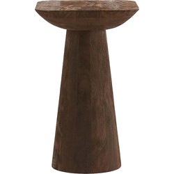 Light&living Bijzettafel 33x33x53 cm DEGO mat donker bruin