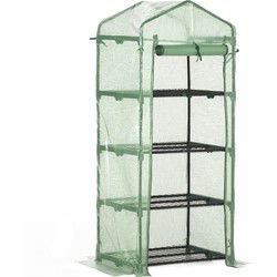 4goodz Foliekas Broeikas 70x50x160cm met 4 Planken Kweekkas