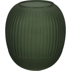 Vase ginny Glas l15b15h16cm grün - Decostar