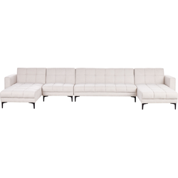 Beliani ALNES - Slaapbank-Wit-Polyester
