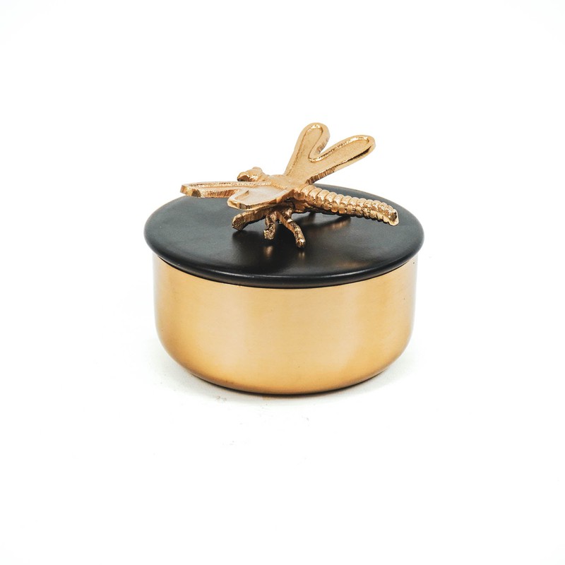 HV Box Dragonfly-Gold/black-14x10 cm - 