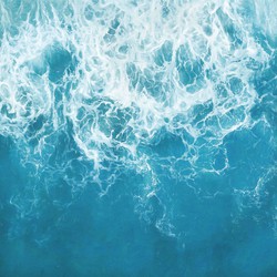 Komar fotobehang The Shore blauw - 250 x 250 cm - 610011