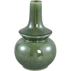 PTMD Cyra Dark Green ceramic pot bulb shape M