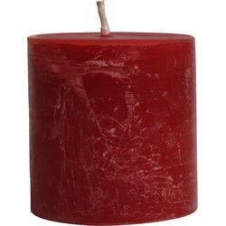 PTMD Kaars New Rustic Outdoor - 15x15x16 cm - Parrafin - Rubin