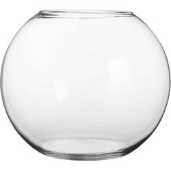 Mica Decorations Babet Vaas Kom - H31 x Ø40 cm - Glas - Transparant