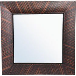 PTMD Spiegel Gezzy - 110x7x110 cm - Hout - Bruin