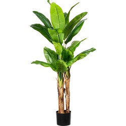 Kopu® Kunstplant Bananenplant 150 cm met 21 bladeren - Nepplant