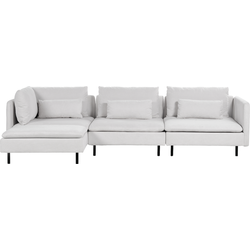 Beliani EGERIS - Modulaire Sofa-Grijs-Polyester