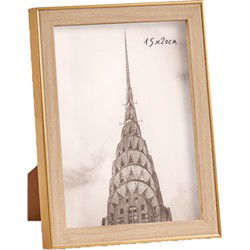Arte r Fotolijstje - goudkleurig - kunststof - foto 15 x 20 cm - Fotolijsten