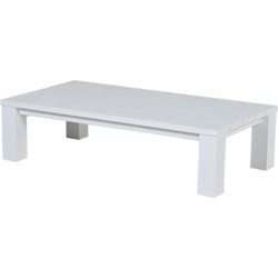 Cube lounge tafel 140x70xH40 cm mat white