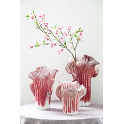 PTMD Bloempot Swing - 34x29x42 cm - Keramiek - Roze