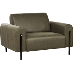 Beliani ASKIM - Fauteuil-Groen-Polyester