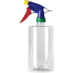 Plasticforte Plantenspuit met een inhoud van 750 ml - transparant - verstuiver kop - 23 cm - Plantenspuiten