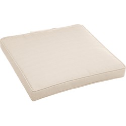 Hesperide Stoelkussens - voor binnen-buiten - beige - 40 x 40 x 4 cm - tuinstoelkussens