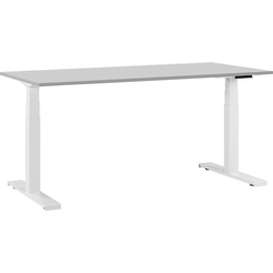 DESTIN II - Bureau - Grijs/Wit - 180 cm - Spaanplaat
