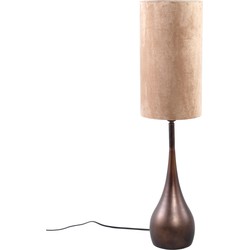 PTMD Charlize Bronze iron round floor lamp base S