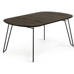 Kave Home - Milian ovale uitschuifbare eettafel 140 (220) x 90 cm