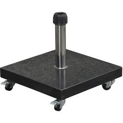 Eureka granieten parasolvoet - 60 kg - royal antraciet - verrijdbaar