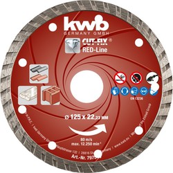 Diamantschijf cutfix red 125x22 mm - KWB