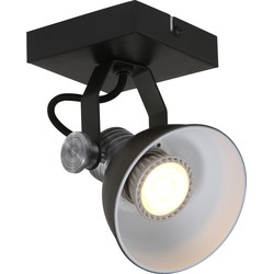 Steinhauer wandlamp Brooklyn - zwart - metaal - 1533ZW