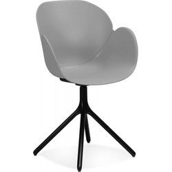 Stoel met armleuningen APODIS 59x59x855 cm Grijs