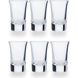 Cosy & Trendy Shotglazen - 6x stuks - glas - 35 ml - Shotjes - Shotglazen