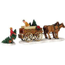 Christmas tree wagon