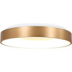 Design LED plafondlamp Steinhauer Ringlede Goud