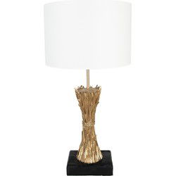 Clayre & Eef Tafellamp Goudkleurig Polyresin