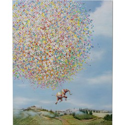 Schilderij Flying Elephant In Day 120x160cm