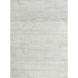 Scandinavisch Boho Tapijt ADELE - Grijs/Ivoor - 130x180 cm