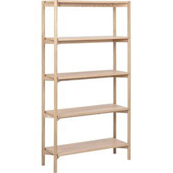 Boekenkast Wit - 86x30x160cm - Ronna