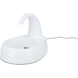 TRIXIE DRINKFONTEIN CURVED STREAM KUNSTSTOF WIT 25X35X24,5 CM 2,6 LTR