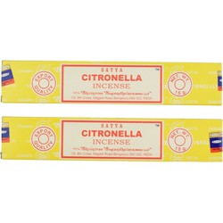 Orange85 Wierook Stokjes - Citronella - 2 Doosjes - Frisse Geur - Ontspanning - Rustgevend