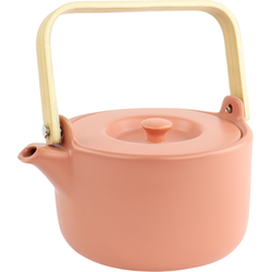 Orange85 Theepot - Terracotta - Oranje- Bruin - 80cl - Aardewerk - Met filter - Warmtehoudend