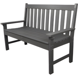 Bank Milford lichtgrijs 131x65x92 cm Buitengewoon de Boet
