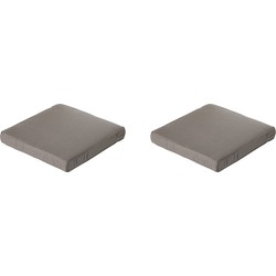 Madison -  Lounge Profi-Line Zitkussen Rib liver - Ca. 60x60 cm - Set van 2