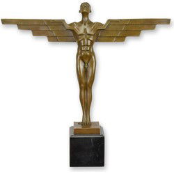 AN ART DECO BRONZE SCULPTURE OF ICARUS