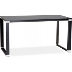 XLINE design recht bureau 160x80x74 cm Zwart