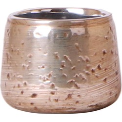 Kolibri Home | Luxury bloempot - Zilveren keramieken sierpot - Ø6cm