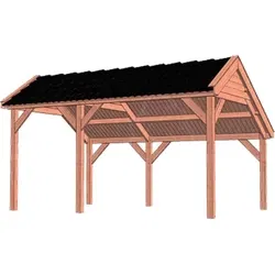 Trendhout douglas kapschuur De Deel, 505 x 340 cm