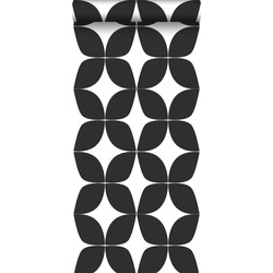 ESTAhome behang grafisch motief zwart wit